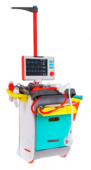 Chariot de docteur + fonctions interactives de radiographie et ECG - 20 pièces