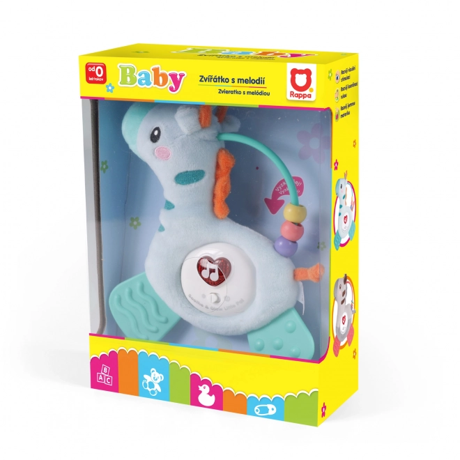 Girafe en peluche lumineuse et sonore