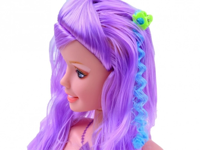 Tête à coiffer avec accessoires