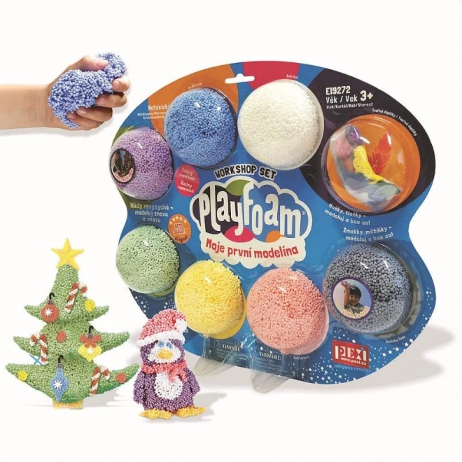 PlayFoam4; Modélina/Plastiline boule avec accessoires 7 couleurs