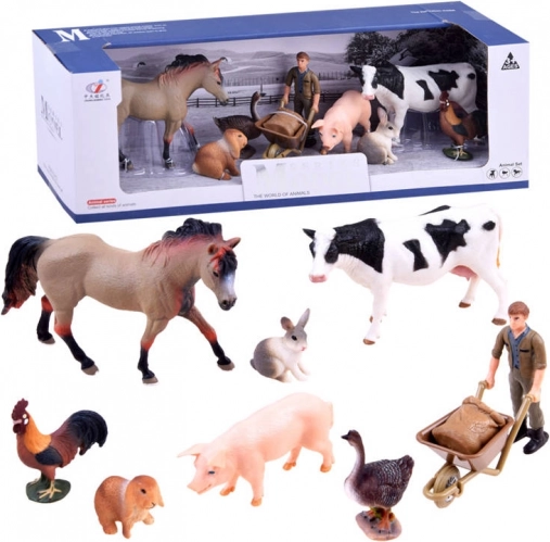 Set de figurines de ferme avec fermier – Collection