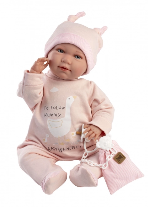 Llorens 74108 NOUVEAU NÉ - poupée réaliste bébé avec sons et corps en tissu doux - 42 cm