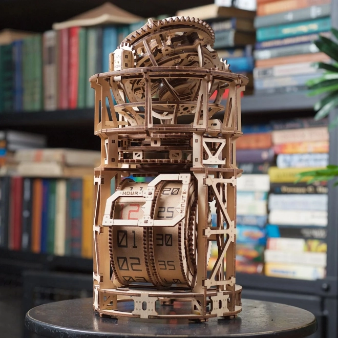Ugears modèle mécanique en bois mécanisme d'horloge avec tourbillon