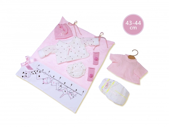 Poupée bébé réaliste avec sons et corps doux 44 cm