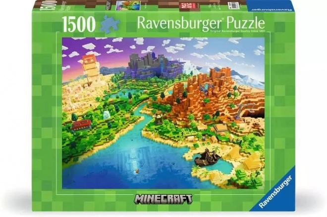 Puzzle 1500 pièces Monde Minecraft