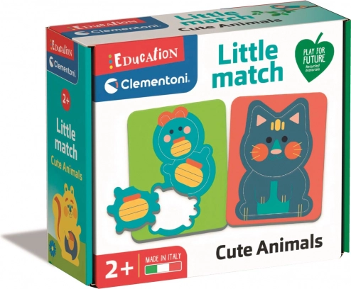 Dopasowanka animaux mignons CLEMENTONI – puzzle en bois pour tout-petits