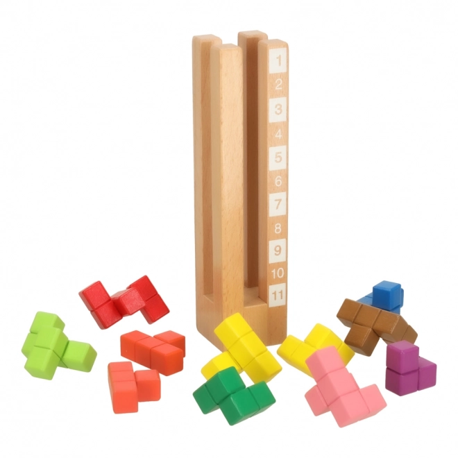Blocs éducatifs en bois colorés Montessori