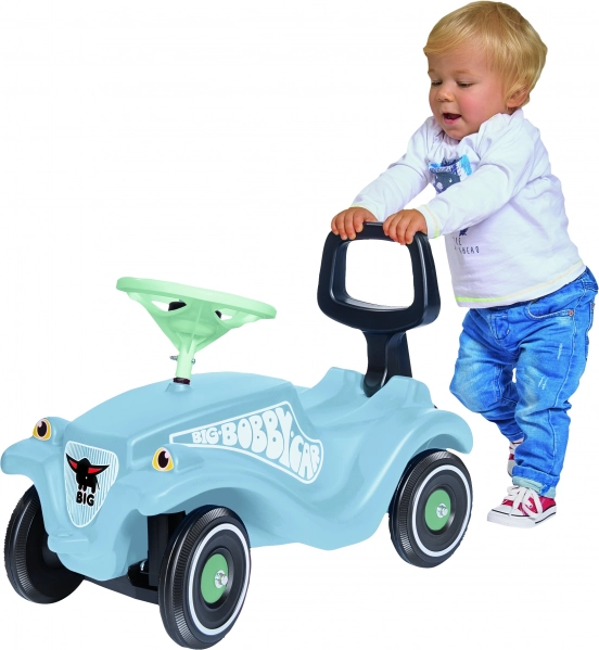 GROS Voiture Bobby Classique bleu pousseur