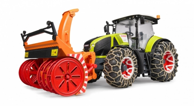 Bruder Tracteur Class Axion 950 avec fraise à neige