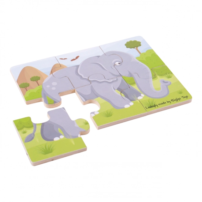 Bigjigs Toys Puzzle 3v1 animaux safari