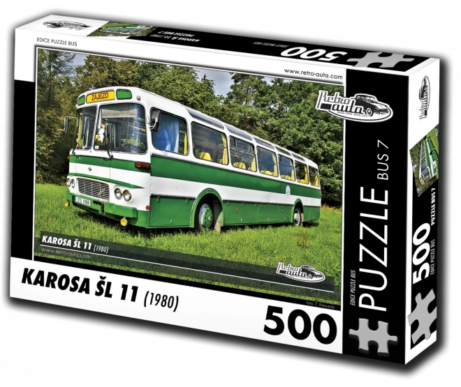 Puzzle Retro-voitures Karosa ŠL 11 autobus (1980) 500 pièces