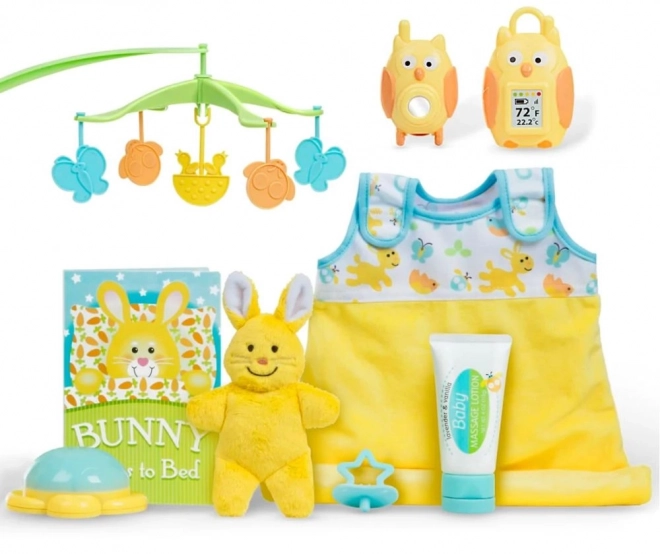 Ensemble pour l'endormissement des poupées et des peluches