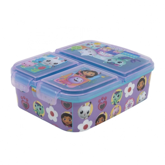 Boîte à déjeuner pour enfants STOR 21220 3 compartiments Gabby's Dollhouse (violet)