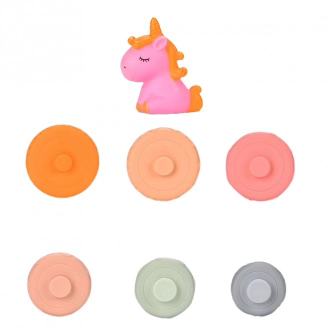 Pyramide en caoutchouc avec licorne pour enfants