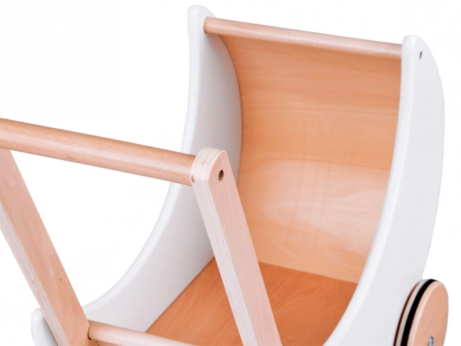 Charmante poussette en bois pour poupées ZA5484
