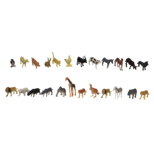 Figurines d'animaux avec valisette
