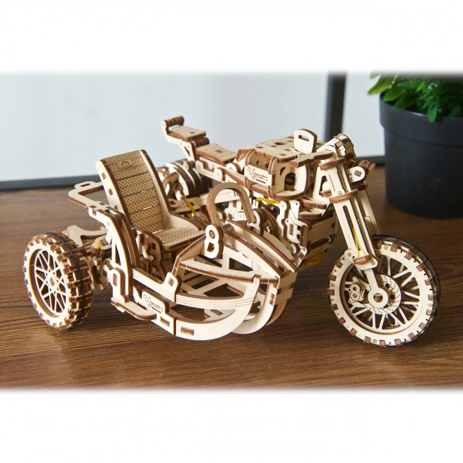 Ugears puzzle 3D Moto avec side-car 380 pièces