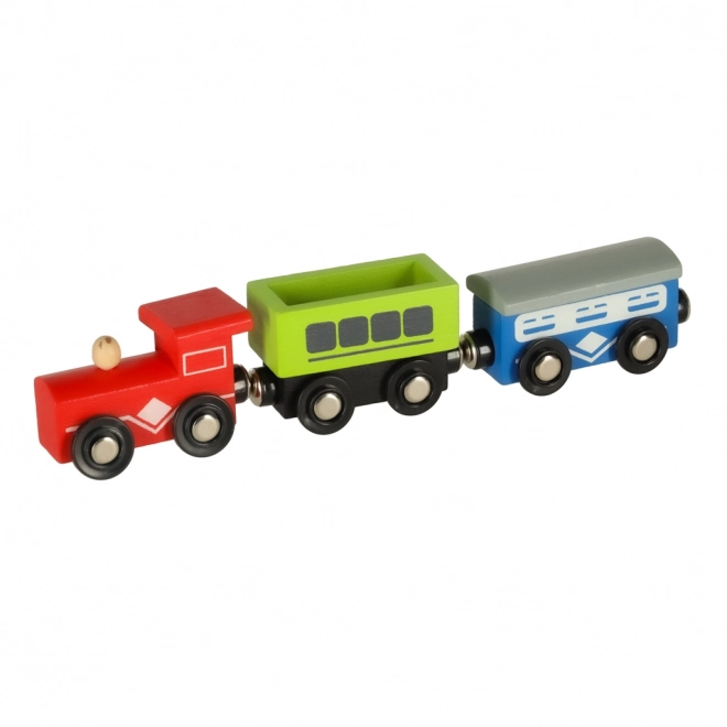 Ensemble de train en bois pour enfants 69 pièces