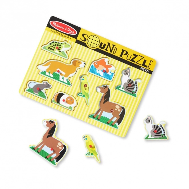 Puzzle sonore - Animaux domestiques