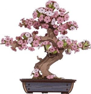 puzzle 3D en bois bonsaï sakura