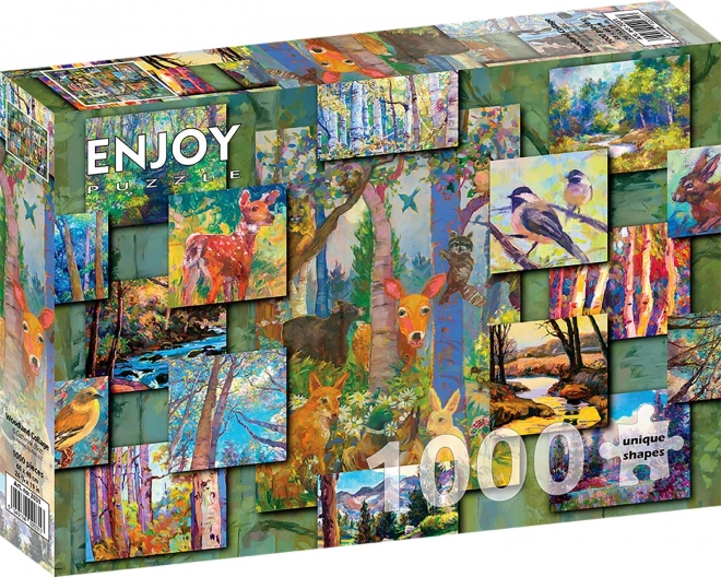 Puzzle Collage de forêt 1000 pièces