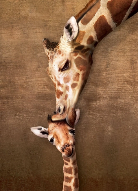 Puzzle Eurographics Baiser de girafe 1000 pièces
