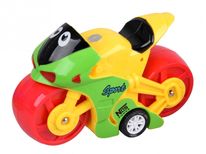 Moto enfant colorée pour s'amuser