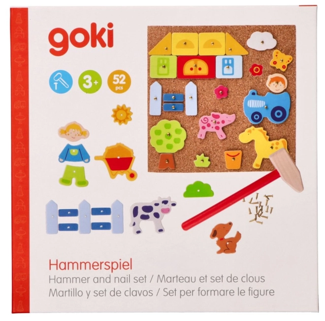 Goki Jeu avec marteau Ferme