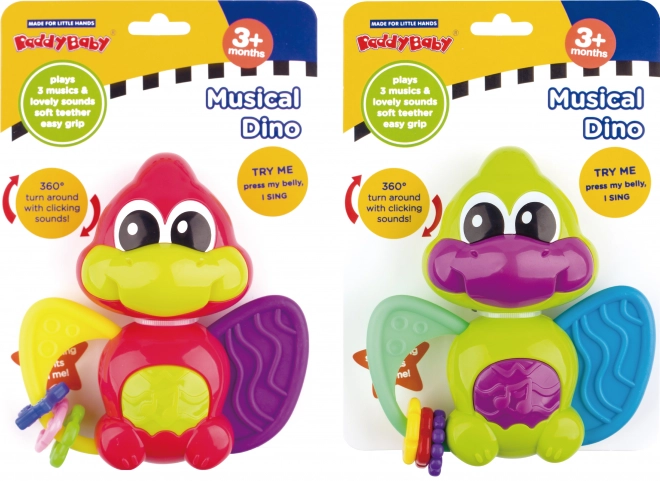 Dino peluche avec effets 12 cm - Maamaa