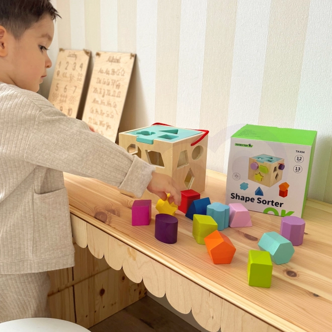 Cube en bois avec formes TOOKY TOY