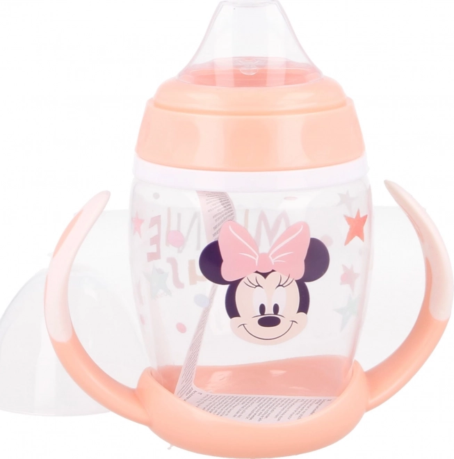 STOR Tasse avec poignées et bec en silicone 270ml Minnie
