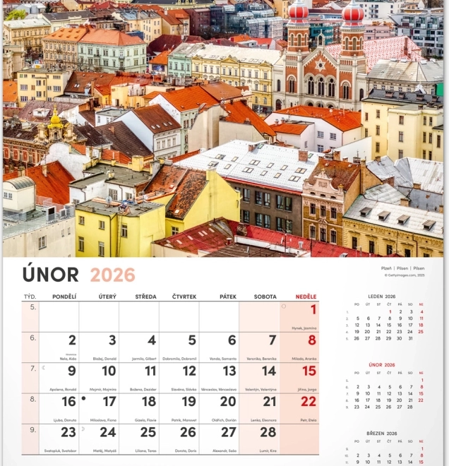 Calendrier mural Ma patrie 2026