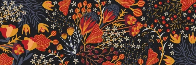 Interdruk Puzzle panoramique Motif floral 1000 pièces