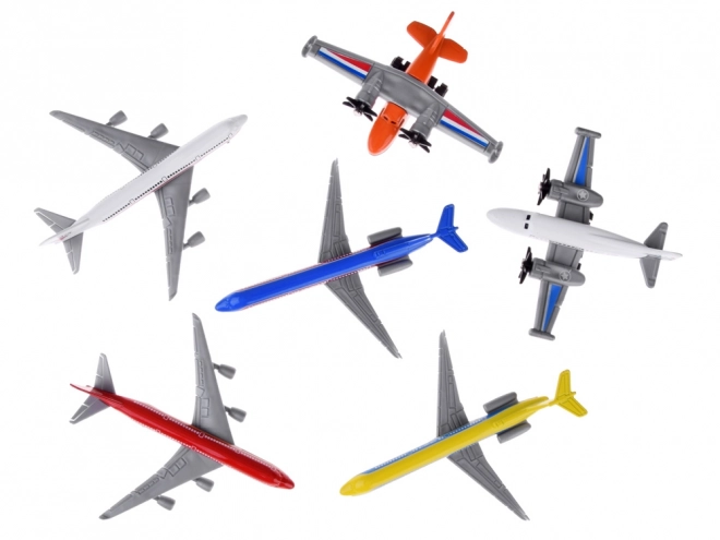 Ensemble d'avions personnels en métal 6 pièces