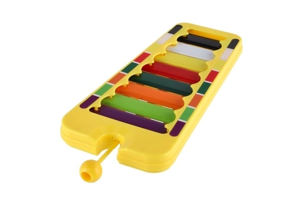 Xylophone plast/bois 24cm avec mailloche en boîte 29x16x3cm