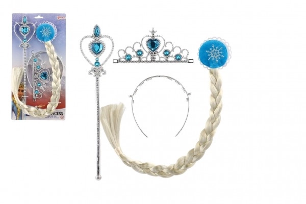 Ensemble de beauté Princesse des Glaces avec couronne et sceptre
