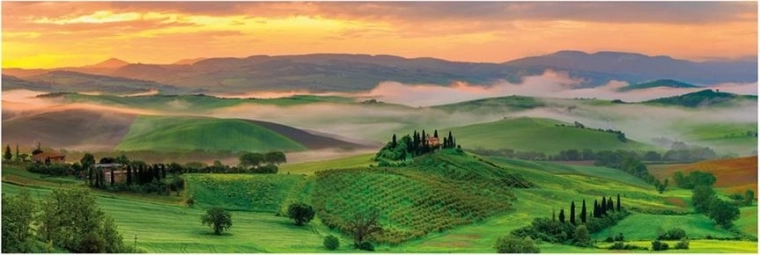 Puzzle panoramique DINO – Coucher de soleil, 1000 pièces