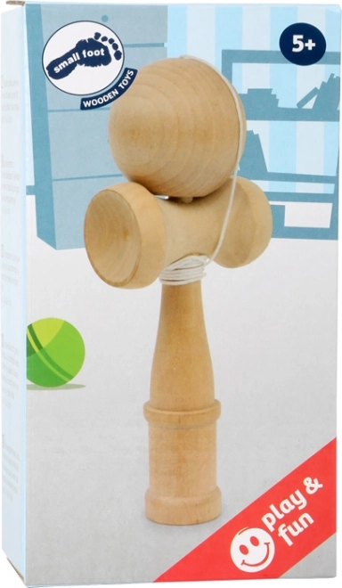 Petit pied jeu en bois pour enfants Kendama naturel
