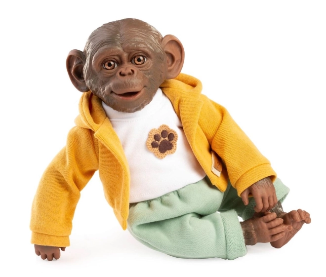 Guca 988 REBORN PETIT SINGE - bébé singe réaliste avec corps en tissu doux - 32 cm