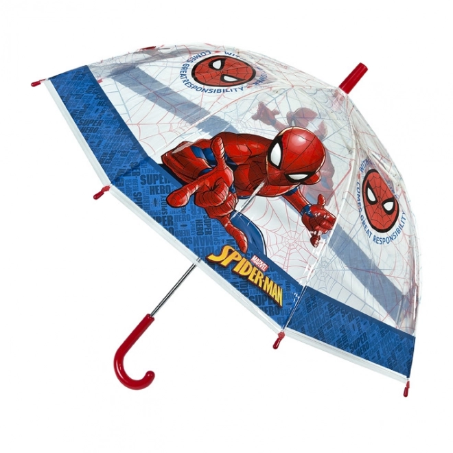 Parapluie manuel transparent Spiderman