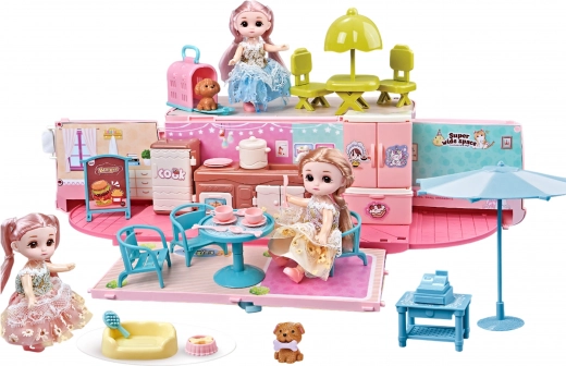WOOPIE Camping-car pour poupées 2-en-1 Maison XXL