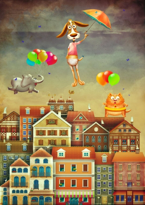 Puzzle ENJOY au-dessus de la ville – 1000 pièces