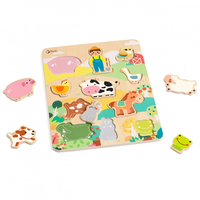 Puzzle en bois Animaux de la ferme