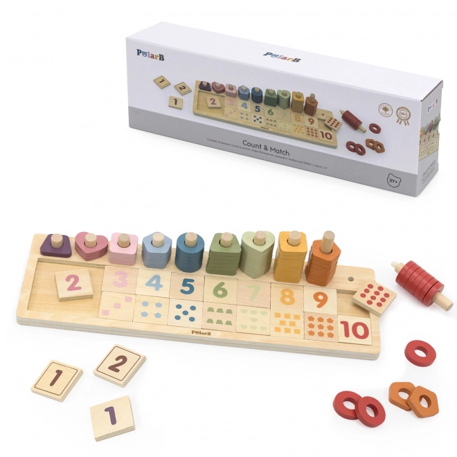 Compteur en bois et jouet de tri Montessori de PolarB