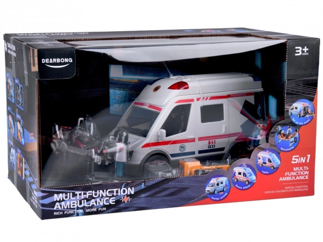 Figurines interactives civières ambulance son lumineux ZA5456