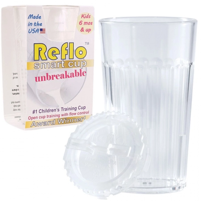 Reflo NOVÝ NESLÉHAVÝ gobelet d'entraînement pour enfants transparent