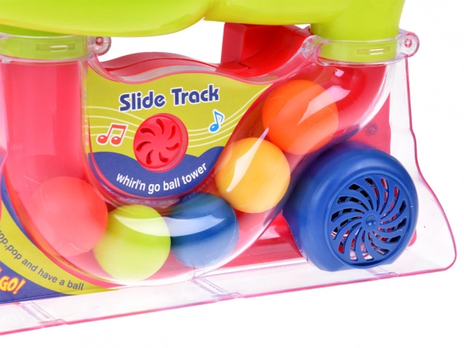 Piste interactive avec balles mobiles