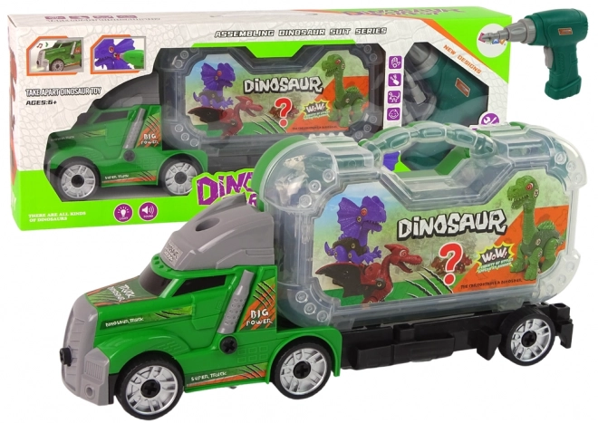 Lampe frontale avec dinosaures pour montage avec perceuse