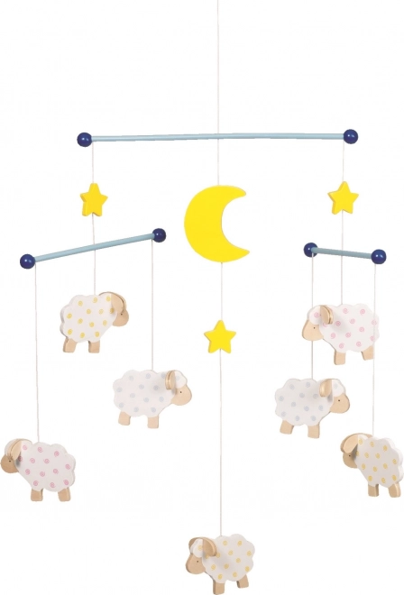 Mobile suspendu en bois Moutons par Goki