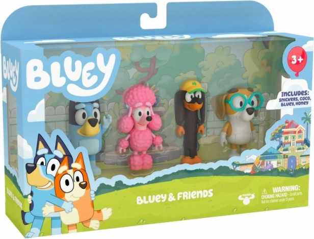 Bluey et ses amis – set de 4 figurines